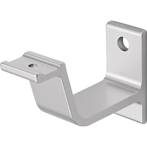 HERMETA Aluminum Handrail <b>Bracket</b> <b>Silver</b> Anodized Straight Support Model 3551 - Product Image 1