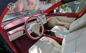 Ensemble complet de housses de siège de voiture imperméables en cuir, housses de siège de voiture personnalisées d'origine pour Tesla Model Y Model <span class=keywords><strong>3</strong></span> - Product Image 3