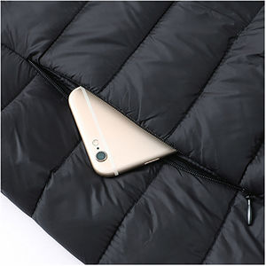 Chaqueta acolchada cortavientos personalizada para hombre, chaqueta de secado rápido de diseño profesional, Material de lona de moda OEM personalizado - Product Image 5