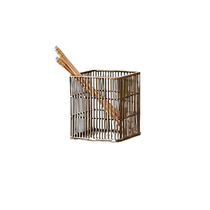 Rond Rose Or Home Office Fil Métal Table Bureau Papeterie Stylo Crayon Brosse À Dents Conteneur Organisateur Titulaire - Product Image 2