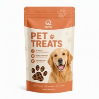 Sachet refermable personnalisé en Mylar pour aliments pour animaux de compagnie, sac en plastique à fermeture éclair, anti-odeur, anti-humidité, en aluminium, pour aliments pour bébés et chewing-gum
