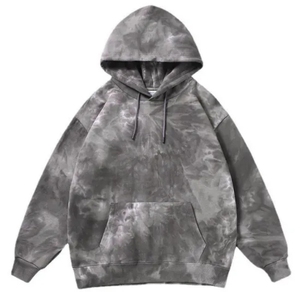 เสื้อฮู้ดผู้ชายย้อมสีถักแบบลำลองวินเทจ - Product Image 1