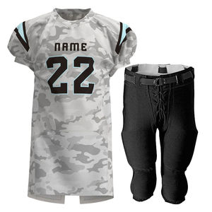 Uniforme de Fútbol Americano Personalizado para Adultos, Conjunto de Fútbol de Poliéster Ligero y Transpirable con Estampado Corto para Entrenamiento y Partidos - Product Image 1