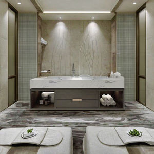 Mueble de Baño Moderno de Melamina Estilo 2025, Montado en la Pared, con Espejo LED, Lavabo de Cerámica, Desagüe de Acero Inoxidable, 5 Años de Garantía - Product Image 3