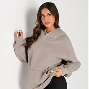 Sudaderas con capucha para mujer sudaderas de gran tamaño trajes de moda de otoño 2025 pulóver suéteres casuales de lana - Product Image 1