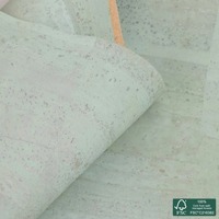 Tissu en liège vert citron de qualité supérieure, tissu textile pour carnets, sacs à main, chaussures authentiques, matière première en liège pour sandales