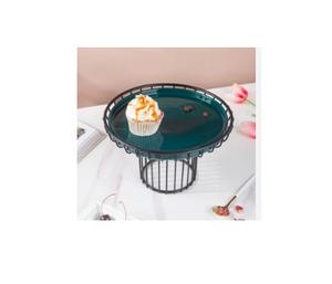 Modern <b>Vintage</b> Round <b>Cake</b> <b>Stand</b> with Black Color Metal Server for Decor Factory Direct From Manufacturer - Product Image 1