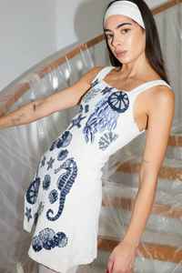 Robe de soirée à paillettes carrées et perlées Patra vintage écologique pour le bal Robe d'été respirante au genou ODM - Product Image 4