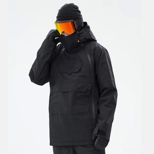 Veste de neige imperméable à capuche imprimée et à fermeture éclair pour les sports d'hiver, tissu softshell respirant, marque personnalisée Plus, vente en gros - Product Image 1