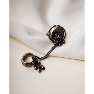 Anillo de Plata 925 con Diseño Geométrico en Racimo, Chapado en Rodio, Estilo Vintage y Bonito para Uso Diario - Product Image 2