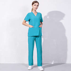 Uniforme d'infirmière de nouveau style unisexe de haute qualité uniforme d'infirmière médicale d'hôpital en tissu tricoté pour les professionnels de la santé - Product Image 3