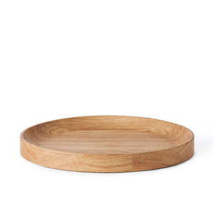 Plateau de service rond en bois poli de style nouveau fait à la main avec support Plats et assiettes en gros Style unique Respectueux de l'environnement - Product Image 6