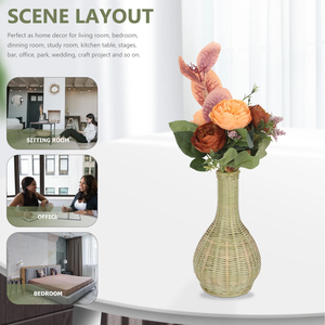 Vase floral de ferme en bambou fabriqué au Vietnam matériau écologique pour la décoration intérieure et la décoration de la vaisselle en gros - Product Image 5