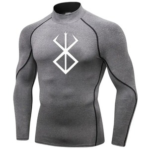 Nouvelle collection Premium Rash Guard 3D imprimé Slim Fit Jogging porter des manches longues de haute qualité personnalisé Gym entraînement hommes chemise - Product Image 1