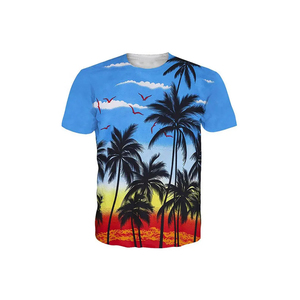 T-shirt décontracté pour homme à col rond et manches courtes, personnalisable, motif uni, impression de logo, transfert par sublimation, haute qualité - Product Image 1