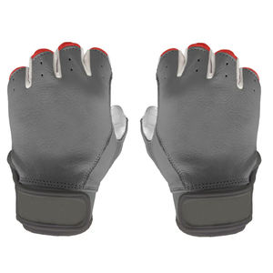Gants de Frappeur de Baseball Softball Personnalisé de Couleur Blanche à Manchette Courte Gants de Frappeur d'Entraînement de Jeune Adulte en Cuir de Vachette de Qualité Supérieure - Product Image 4