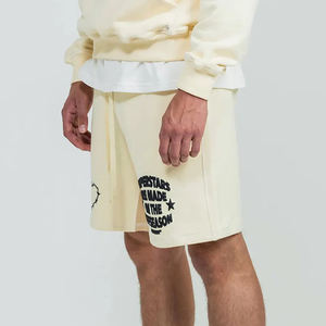 Short à capuche avec logo personnalisé pour hommes, ensemble de jogging, nouveau style du meilleur fournisseur, ensemble deux pièces court et sweat à capuche à impression bouffante - Product Image 4