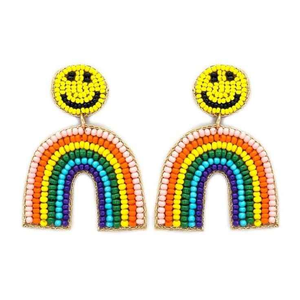 Boucles d'oreilles pour femmes, perles de rocaille faites à la main, boucles d'oreilles précieuses en perles, nouvel arrivage - Product Image 1