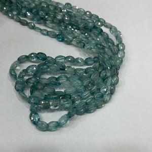 ลูกปัดรูปไข่เซอร์คอนสีฟ้าธรรมชาติคุณภาพอัญมณีเพทายสีฟ้าลูกปัดรูปไข่ทำด้วยมือจำนวนมากสินค้าจำนวนมาก - Product Image 3