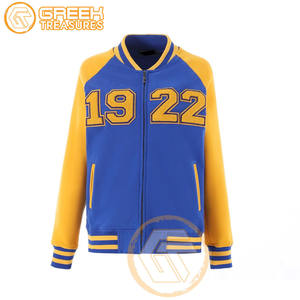 Veste universitaire personnalisée Sigma Gamma Rho brodée en satin vêtements grecs respirants de haute qualité vestes pour femmes - Product Image 6