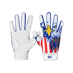 QST personnalisé gant de frappeur de Baseball en cuir souple anti-dérapant gants de frappeur professionnel hommes jeunesse Softball conception personnalisée gants - Product Image 1
