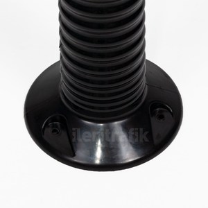 Bouée de signalisation flexible 45 x 8 cm noire – Produit d'avertissement routier - Product Image 6