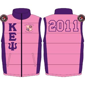 Sigma Gamma Rho gilet léger personnalisé chaud bulle compressible veste sans manches grande taille hiver hommes duvet de canard gilet bouffant - Product Image 4