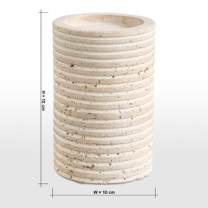 Bougeoir en bois rustique Style Vintage décor à la maison Accent pièce maîtresse élégante pour Table à manger et salon - Product Image 4