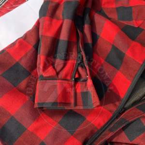 2024 chemise en tissu de flanelle unisexe 100% coton manches longues fermeture à glissière et boutons fermeture poches poitrine à l'intérieur du tissu en maille avec protecteur - Product Image 5