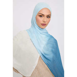 Skyline Modal Ombre Hijab Accessoire vestimentaire traditionnel musulman avec ombrage de couleurs diverses - Product Image 1