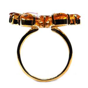 Bague Citrine plaquée or en argent sterling 925 - Product Image 5