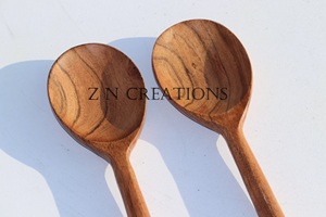 Ustensiles de cuisine en bois de haute qualité à prix raisonnable, spatule unique résistante à la chaleur, cuillères et spatules à manche en bois - Product Image 5