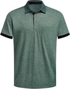 Polo homme personnalisé à prix réduit, manches courtes, coupe slim, en coton, décontracté - Product Image 1