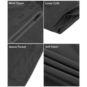 Jersey de manga corta de secado rápido para hombre, camiseta Polo de verano, camisetas tácticas lisas con vuelta hacia abajo, ropa de patrón sólido para hombre - Product Image 5