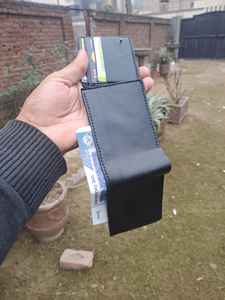 Portefeuille court vintage en cuir véritable personnalisé avec blocage RFID pour homme, doublure en polyester, pour usage quotidien - Product Image 3