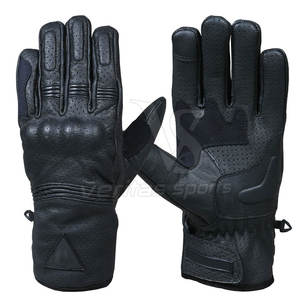 Gants de moto en cuir respirants pour hommes, modèle professionnel 2026, design personnalisé pour l'hiver, les activités de plein air et les voyages décontractés (PK) - Product Image 1