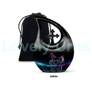 โกศใส่เถ้ากระดูกมนุษย์สำหรับงานศพขนาดใหญ่พร้อมถุงกำมะหยี่ - Product Image 2