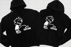 Sweat à capuche d'hiver en polyester de haute qualité avec design et logo personnalisés de couleur noire - Product Image 2