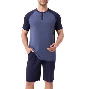 Nueva llegada Proveedor de fábrica Tallas grandes Conjunto de pantalones cortos para hombre Verano Manga corta Tops y pantalones cortos Conjuntos de camisetas de BD - Product Image 4