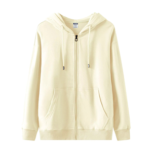 Sweat à capuche personnalisé surdimensionné 370 g/m² 100 % coton uni avec fermeture éclair pour homme, lourd, imperméable, séchage rapide, broderie imprimée, pull-over - Product Image 1