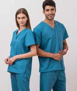 Uniforme d'infirmier pour hommes de haute qualité et confortable, ensembles élégants, tissu sergé tendance, designs personnalisés, été, hôpital - Product Image 6