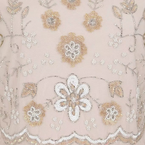 Platinum BLUE Gatsby 1920s Flapper Beaded Party Wedding Dress Elegant Long Skirt Embellishments Plus Size for Mother of Bride - Product Image 1