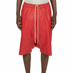 Pantalones Cortos Deportivos Personalizados de Hip Hop para Hombre, con Entrepierna Caída, Transpirables, de Poliéster/Algodón, Felpa, Sólidos, No Tejidos, Servicio OEM con Bolsillos con Cremallera - Product Image 4