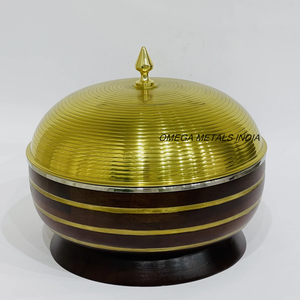 Cazuela árabe con acabado en plata de buena calidad con tapa, cazuela de gran venta, calentador de alimentos y olla caliente para vajilla - Product Image 3