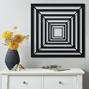 ศิลปะบนผนังเหล็กพร้อมการตกแต่งสี่เหลี่ยมศิลปะตามสั่งสำหรับการตกแต่งภายในบ้านที่มีเอกลักษณ์และเป็นส่วนตัว - Product Image 5