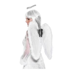 Festa bianco Otris pizzo Tulle fata ala e fata corona Set 45x40 cm