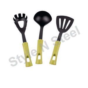 Juego de herramientas de cocina de 7 piezas Premium, herramientas de cocina modernas de acero inoxidable con mango de plástico de fácil agarre para uso diario - Product Image 3