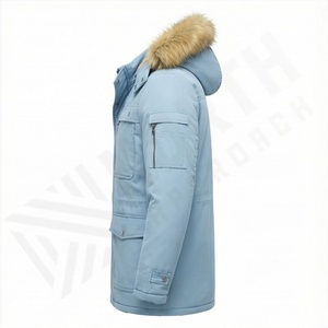 Parka d'hiver, nouvelle veste en duvet pour homme, chaude, tendance, manteaux d'extérieur populaires, doudoune personnalisée, couleur avec capuche, vêtements d'extérieur épais - Product Image 3