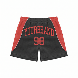 Premium 160 GSM 100% Cotton Mesh <b>Men's</b> Mid Waist Drawstring Closure Eco-Friendly Lightweight <b>Pink</b> Green Solid Custom Logo <b>Shorts</b> - Product Image 2
