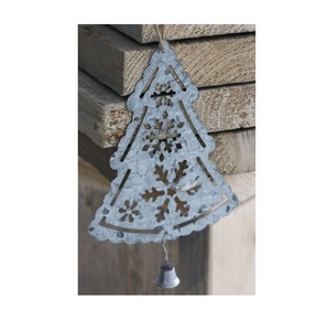 Premium Galvanized Christmas <b>Hanging</b> <b>Ornament</b> With Cut Out Design Perfect For Rustic Holiday Decorations - Product Image 5